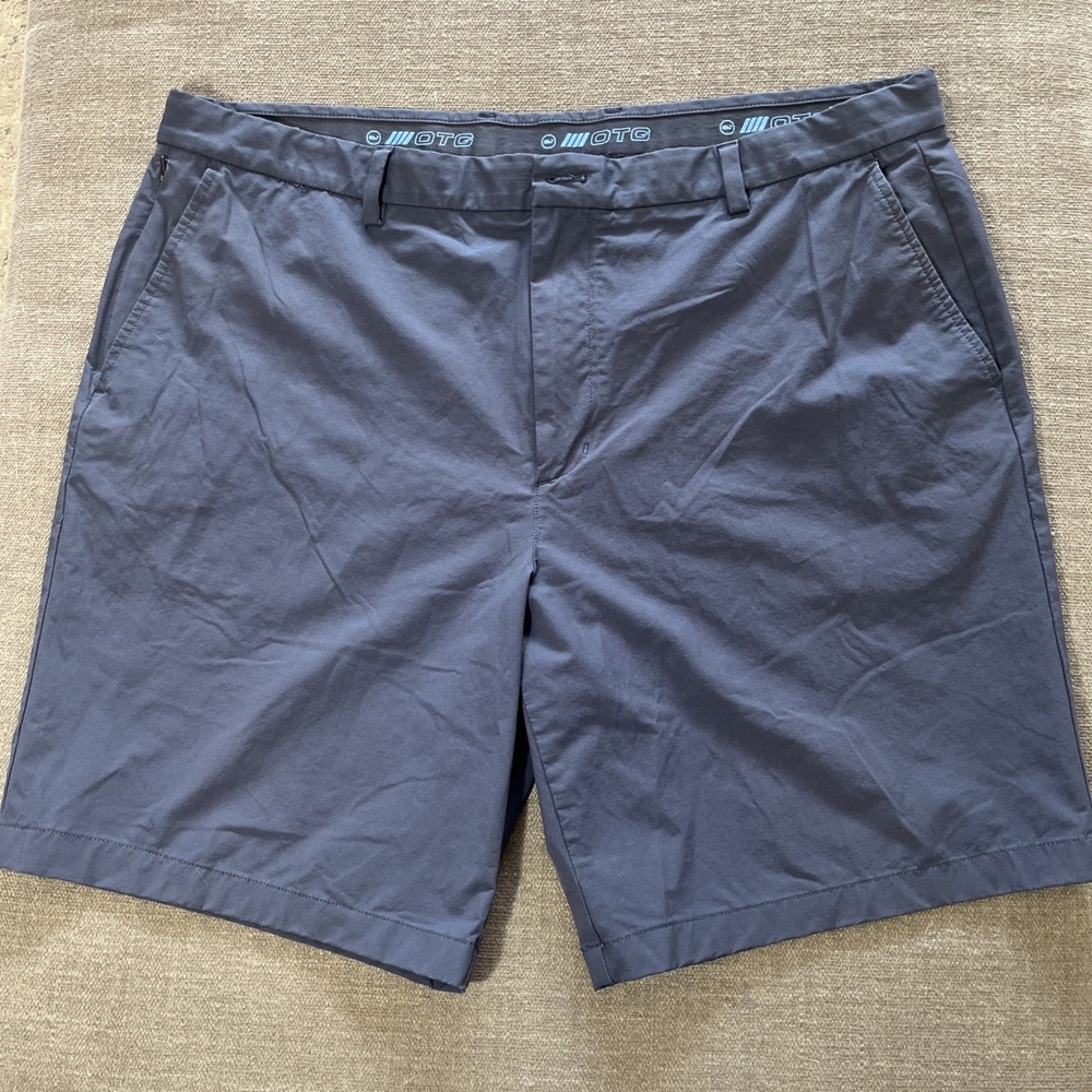 Vineyard Vines OTG Blue Performance Shorts Elastic Waist Size 40‎